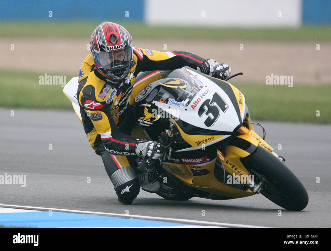 Motociclismo - SBK Superbike World Championship 2007 - Round Three - Donington Park. Karl Muggeridge, Team Alto Evolution Honda Foto Stock