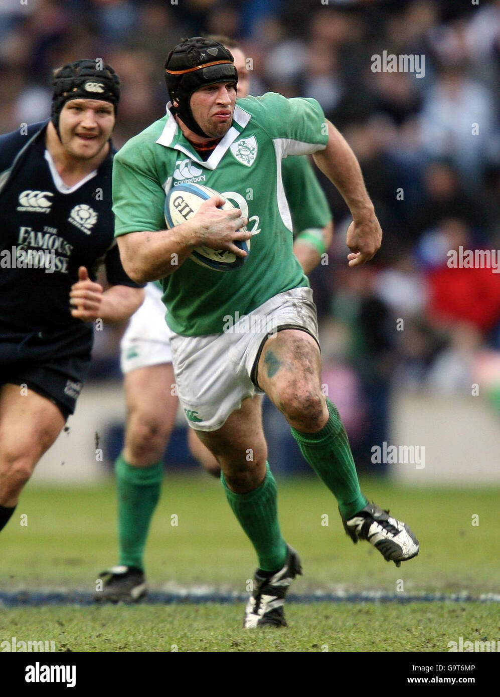 Il Rugby - RBS 6 Nazioni Championship 2007 - Scozia v Irlanda - Murrayfield Stadium Foto Stock