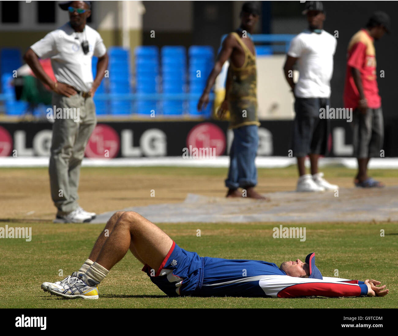 Cricket - ICC Cricket World Cup 2007 - Super Eights - Inghilterra conferenza stampa/Formazione - Antigua Foto Stock