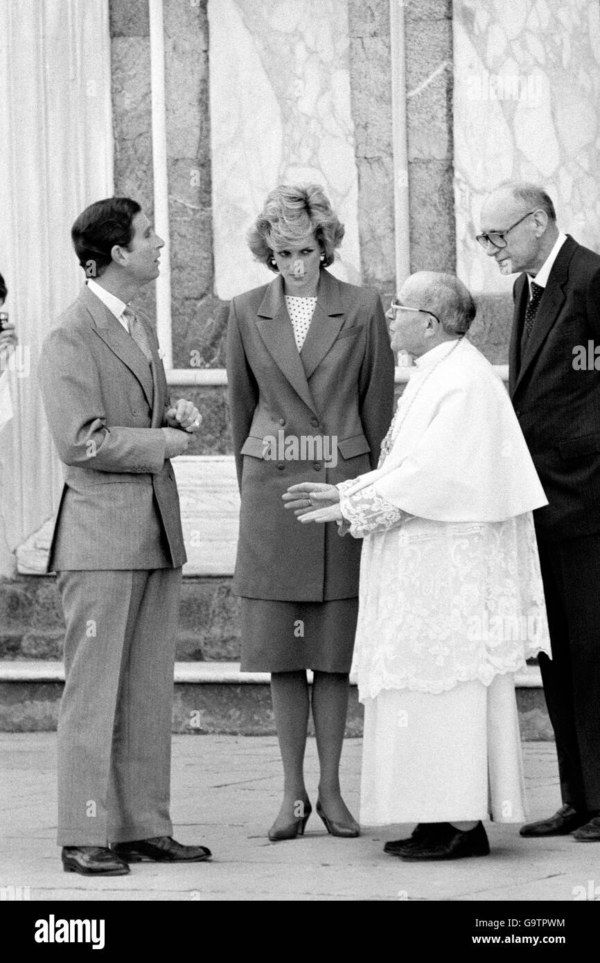 Royal visita in Italia Foto Stock