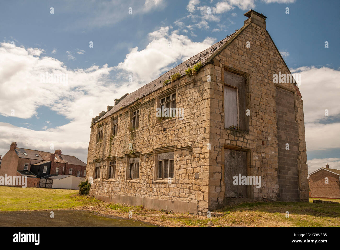I vecchi Friarage Manor House,che una volta faceva parte di St.Hilda's Hospital in Hartlepool.L edificio è il Grade II Listed. Foto Stock