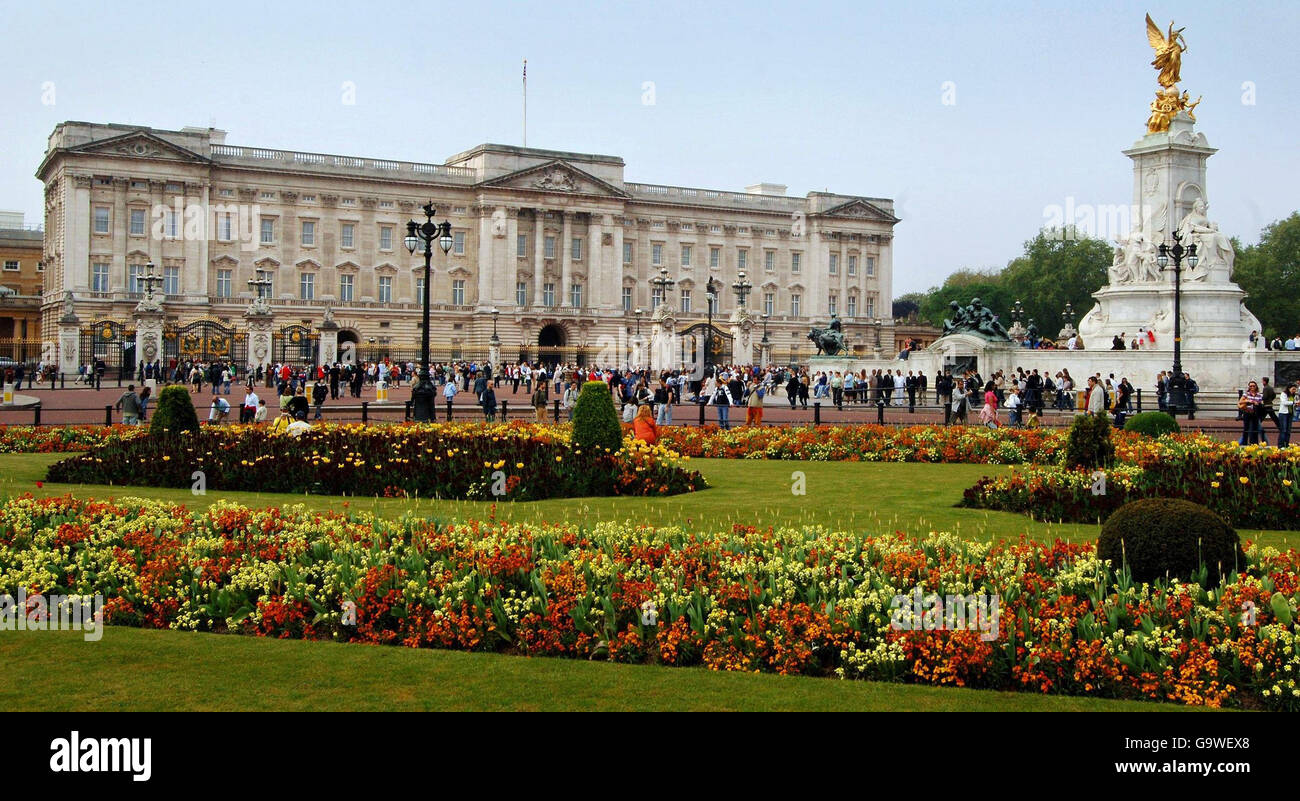 Immagine di stock di Buckingham Palace Foto Stock