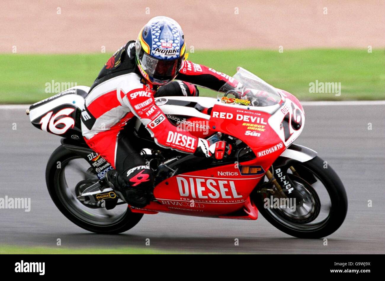 Motociclismo - Campionato del mondo 125cc - Gran Premio di Gran Bretagna - Donington Park. Simone Sanna, Diesel Vasco Rossi Racing Foto Stock