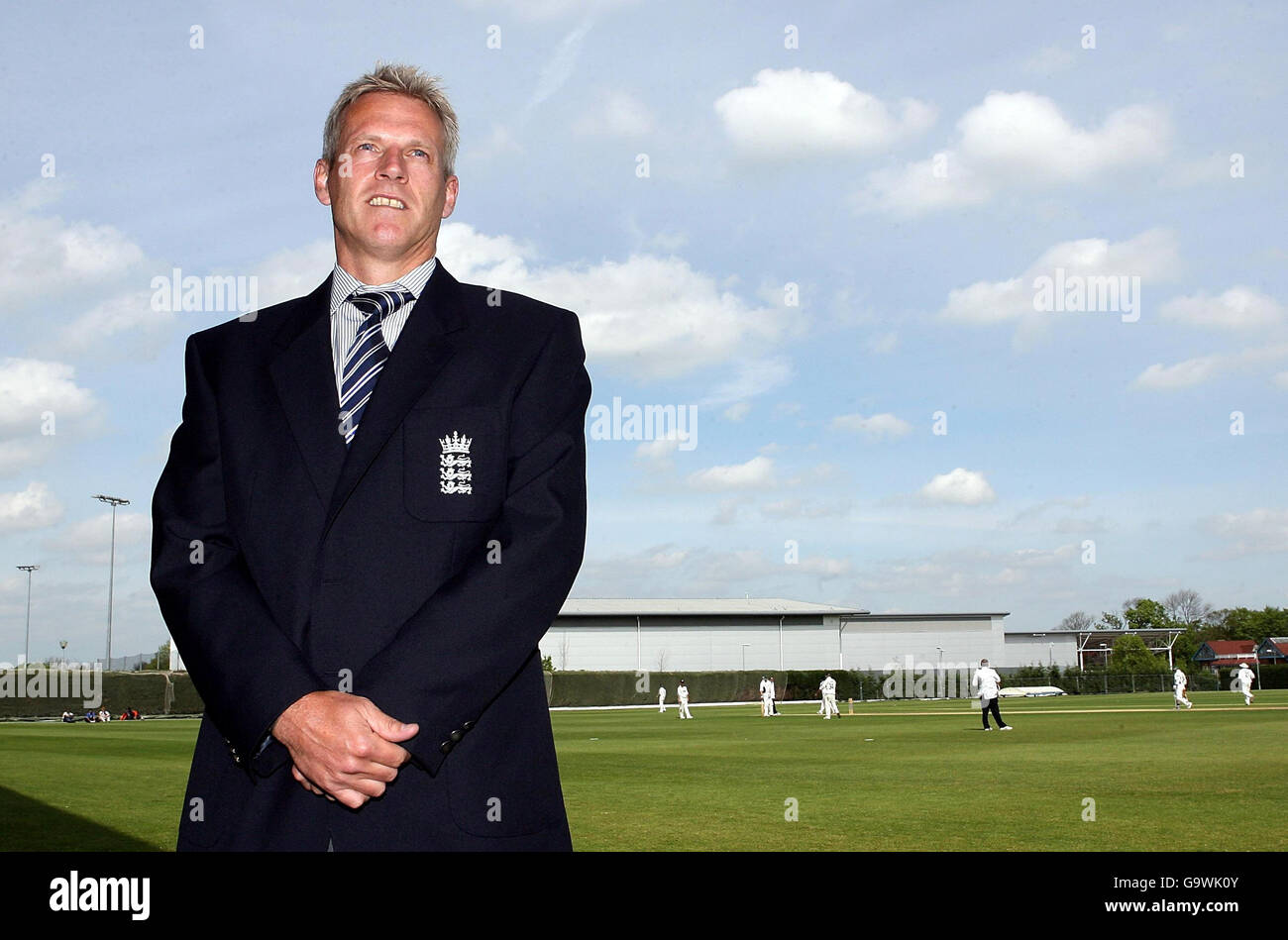 Cricket - Peter Moores - Conferenza stampa - Loughborough Foto Stock