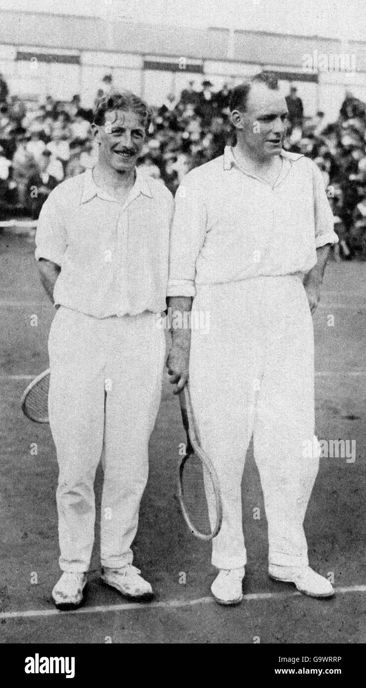 Atletica - Anversa Giochi Olimpici 1920 - Maschile di Tennis Doubles Foto Stock