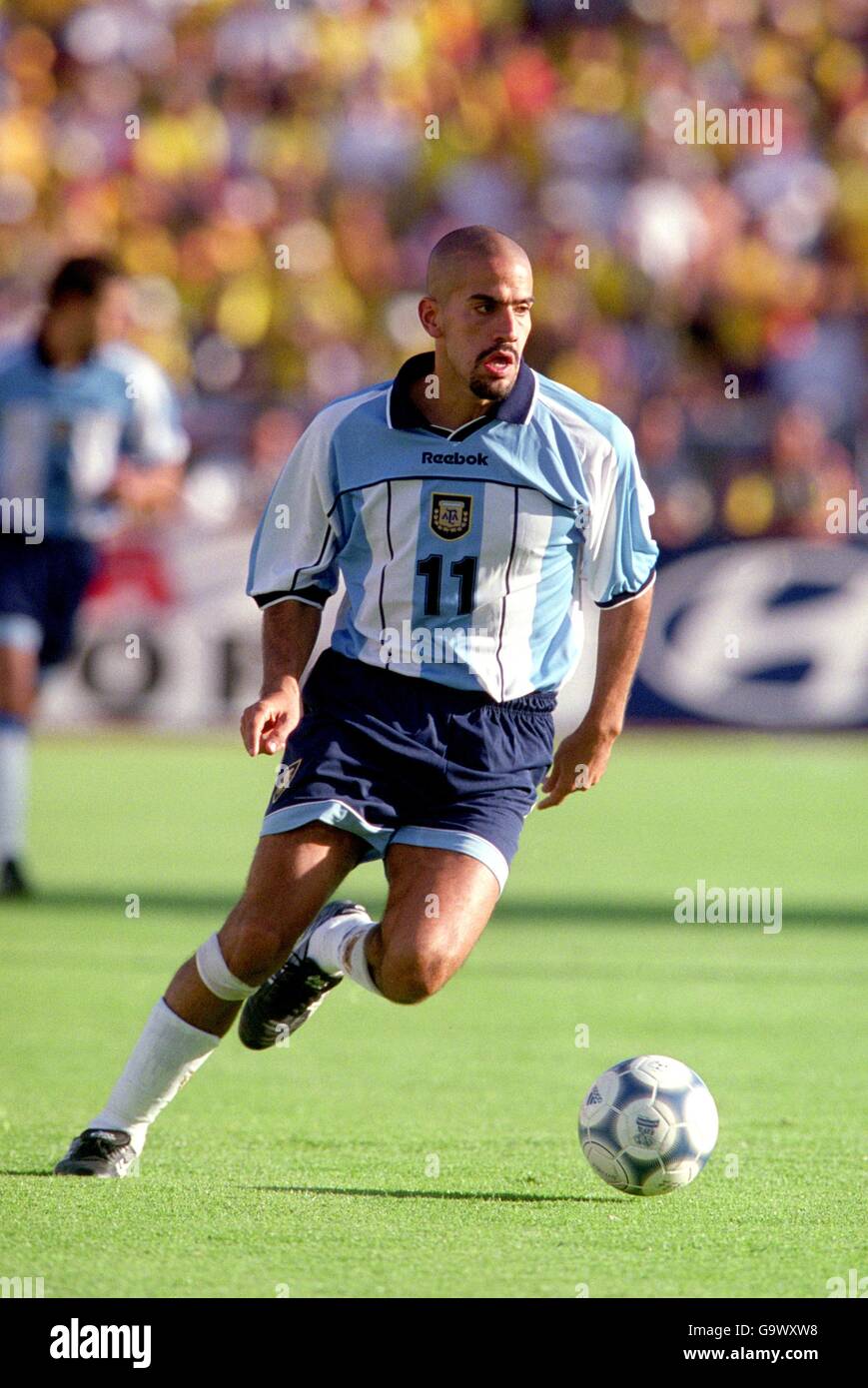 Juan sebastian veron 2002 world cup immagini e fotografie stock ad
