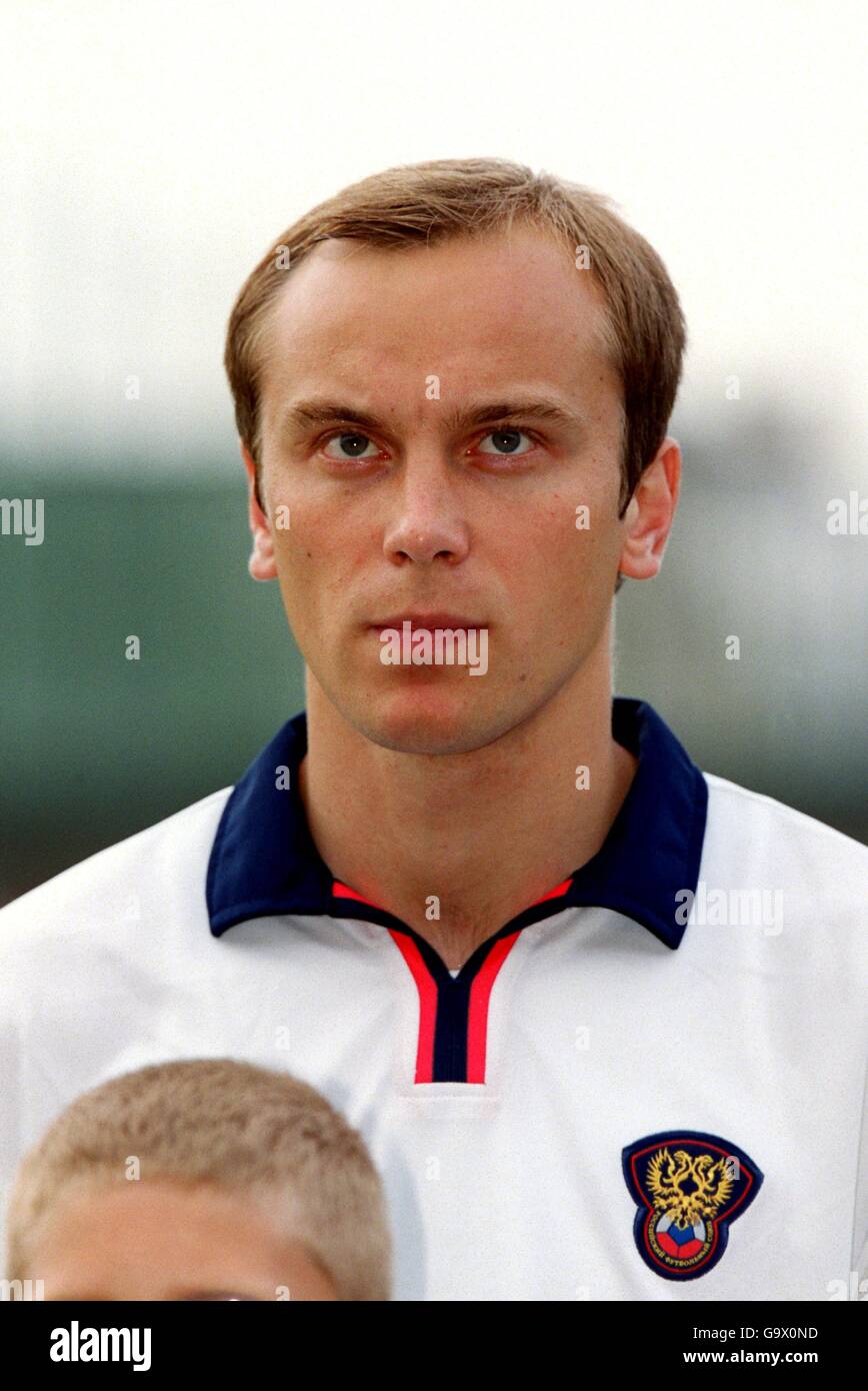 Calcio - Coppa del mondo 2002 Qualifier - Gruppo uno - Lussemburgo / Russia. Dimitry Khokhlov, Russia Foto Stock