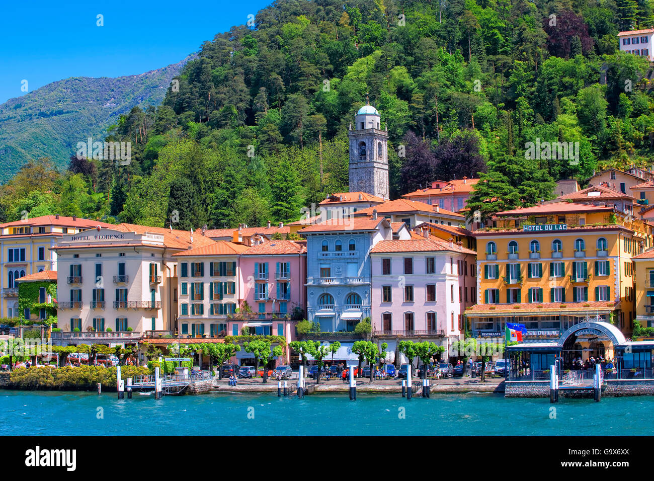 Bellagio sul Lago di Como Foto Stock