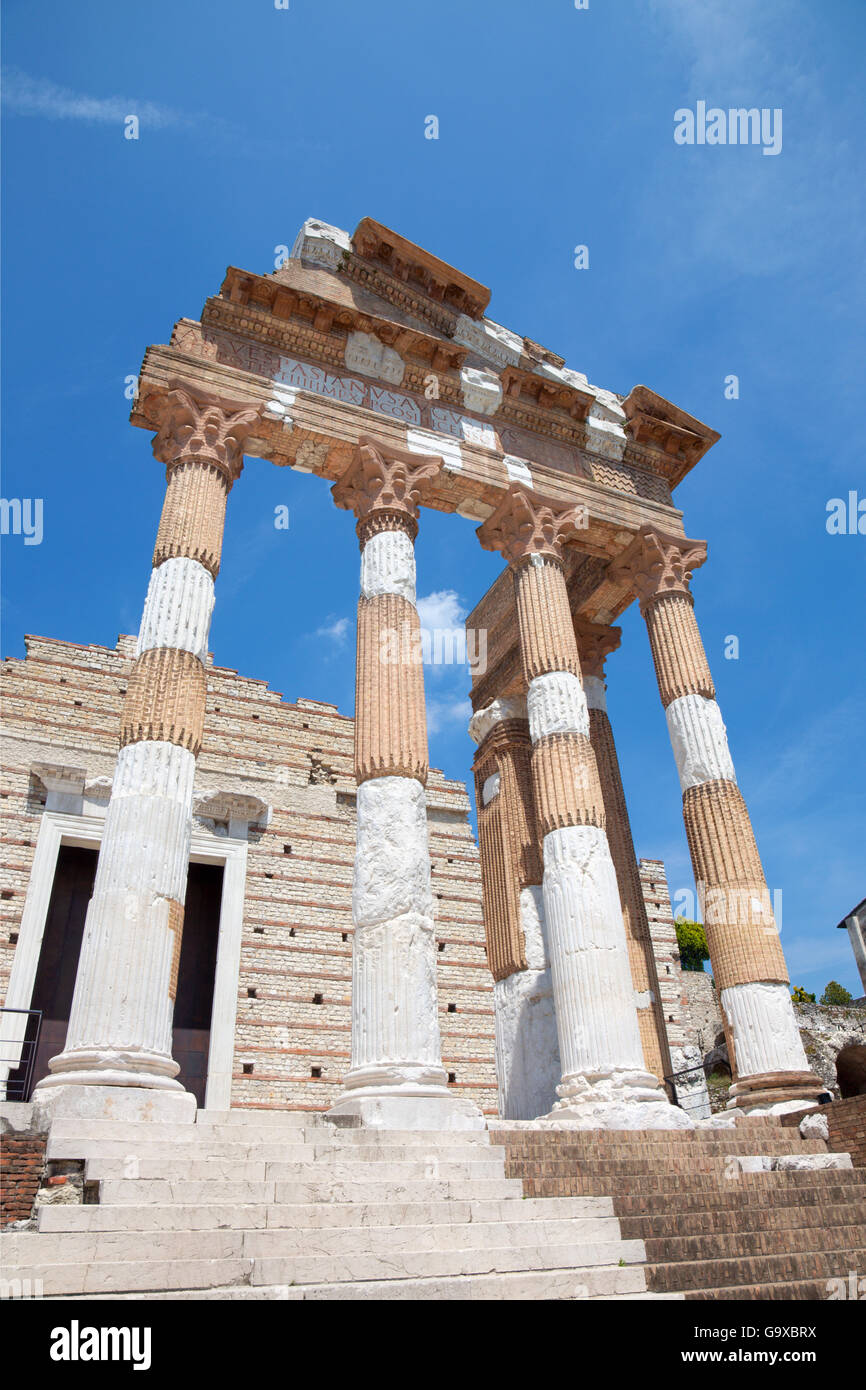 Brescia - Le rovine romane di Capitolium Foto Stock