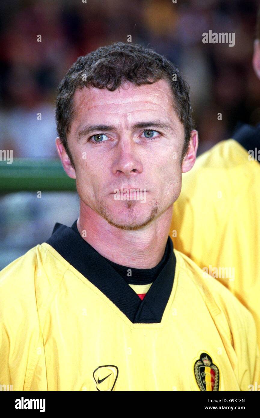 Calcio - Coppa del mondo 2002 Qualifier - Gruppo sei - Belgio / Scozia. Danny Boffin, Belgio Foto Stock