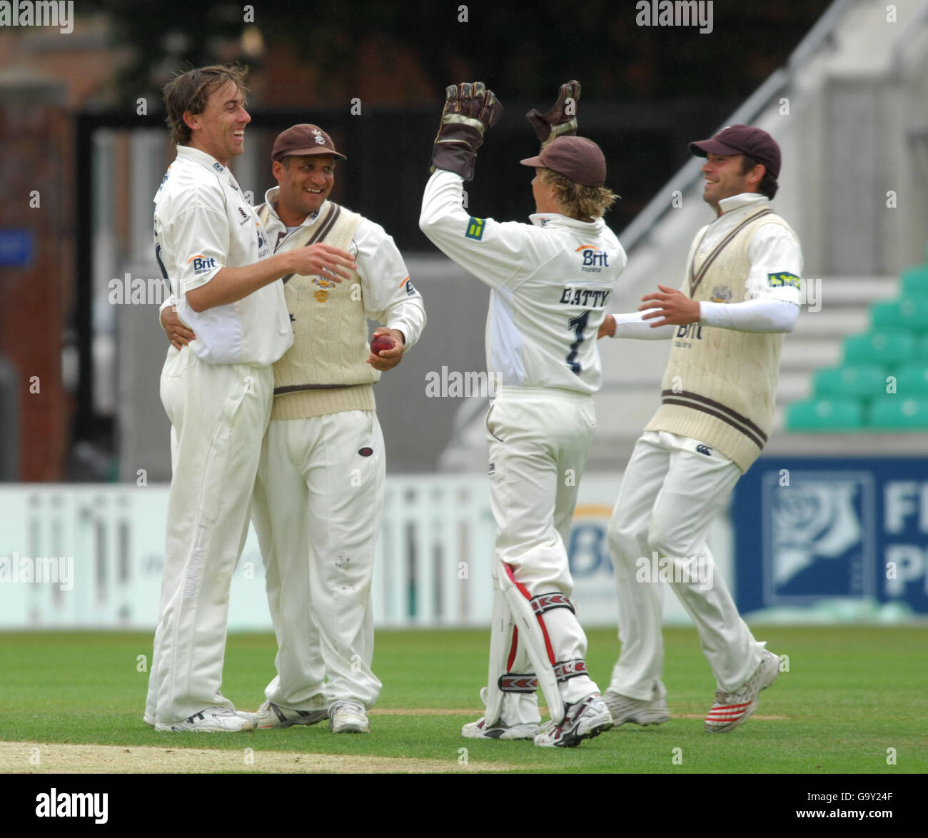 Cricket - Liverpool Victoria County Championship - Division One - Surrey v Warwickshire - Brit Oval Foto Stock