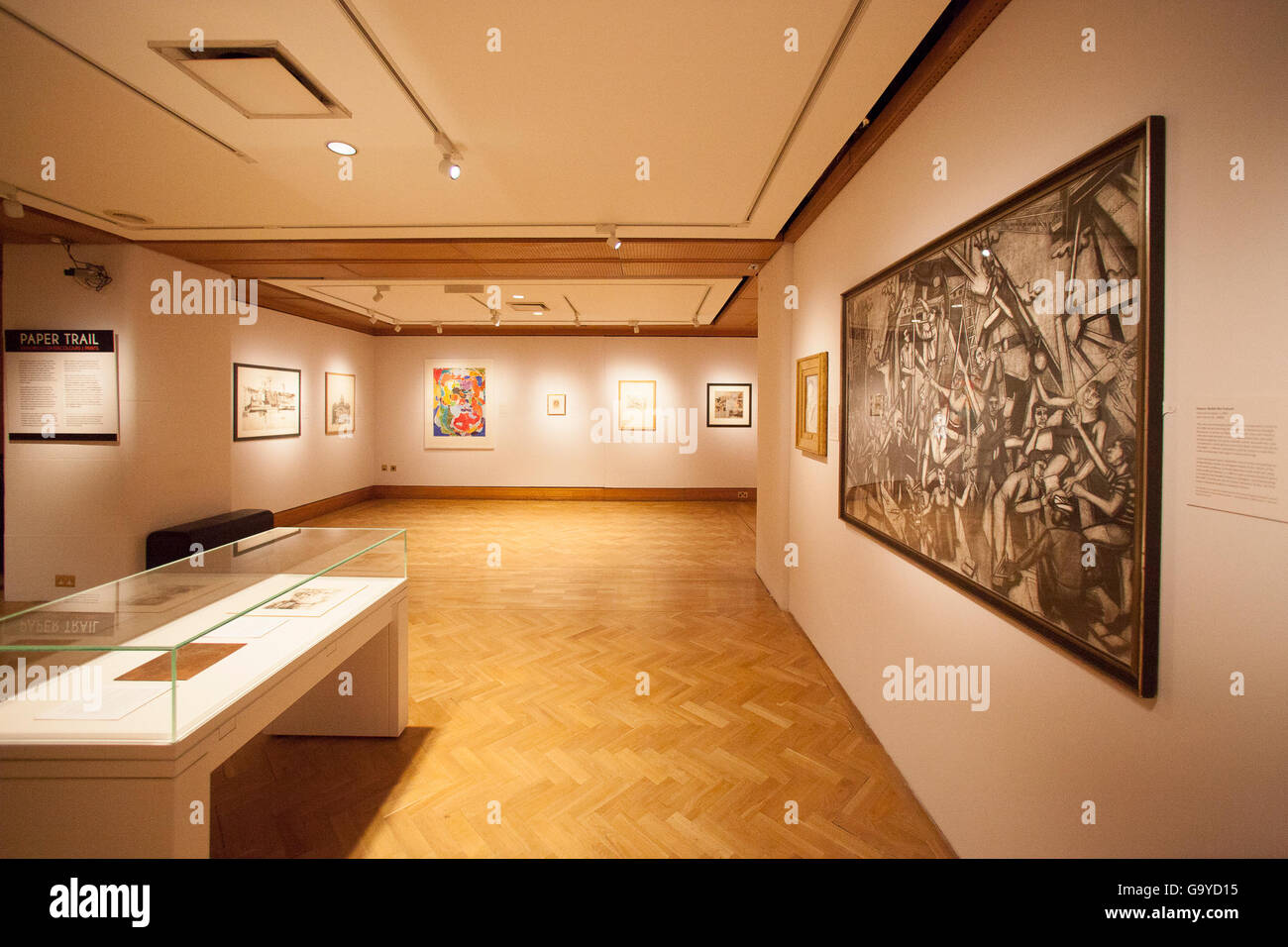 Edinburgh, Regno Unito. 1 Luglio, 2016. Galleria del percorso della carta di arte di tutte le epoche display nel centro città arte. Edimburgo. Credito: pak@ Mera/Alamy Live News Foto Stock