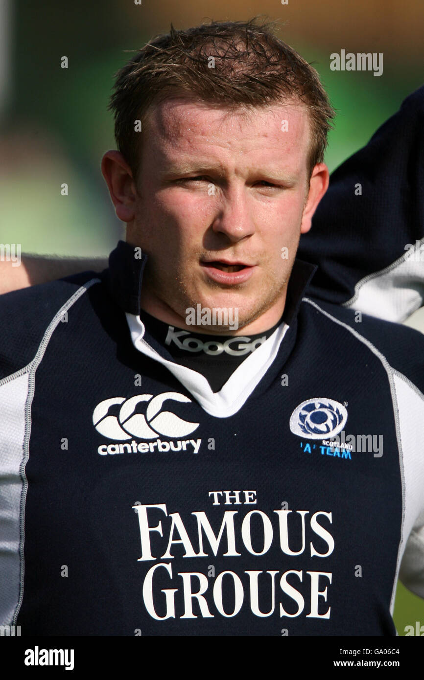Rugby Union - Barclays Churchill Cup - Scozia / USA - Henley RFC. Scott Lawson, Scozia A. Foto Stock