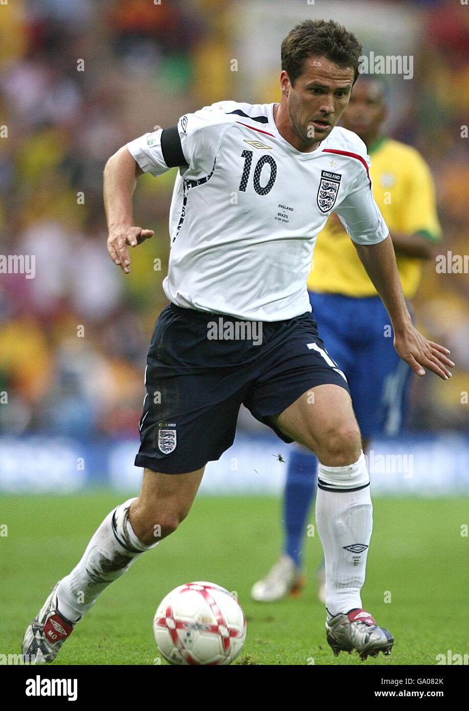 Calcio - International friendly - Inghilterra v Brasile - Stadio di Wembley. Michael Owen, Inghilterra Foto Stock