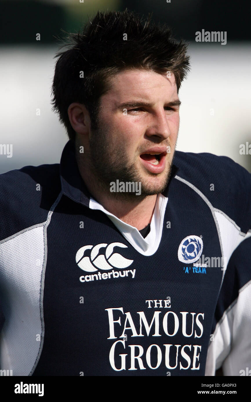 Rugby Union - Barclays Churchill Cup - Scozia / USA - Henley RFC. Johnnie Beattie, Scozia A. Foto Stock