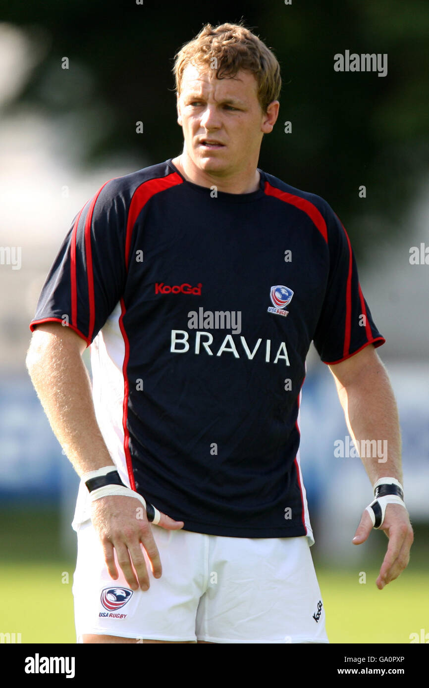 Rugby Union - Barclays Churchill Cup - Scozia / USA - Henley RFC. Hayden Mexted, USA Foto Stock