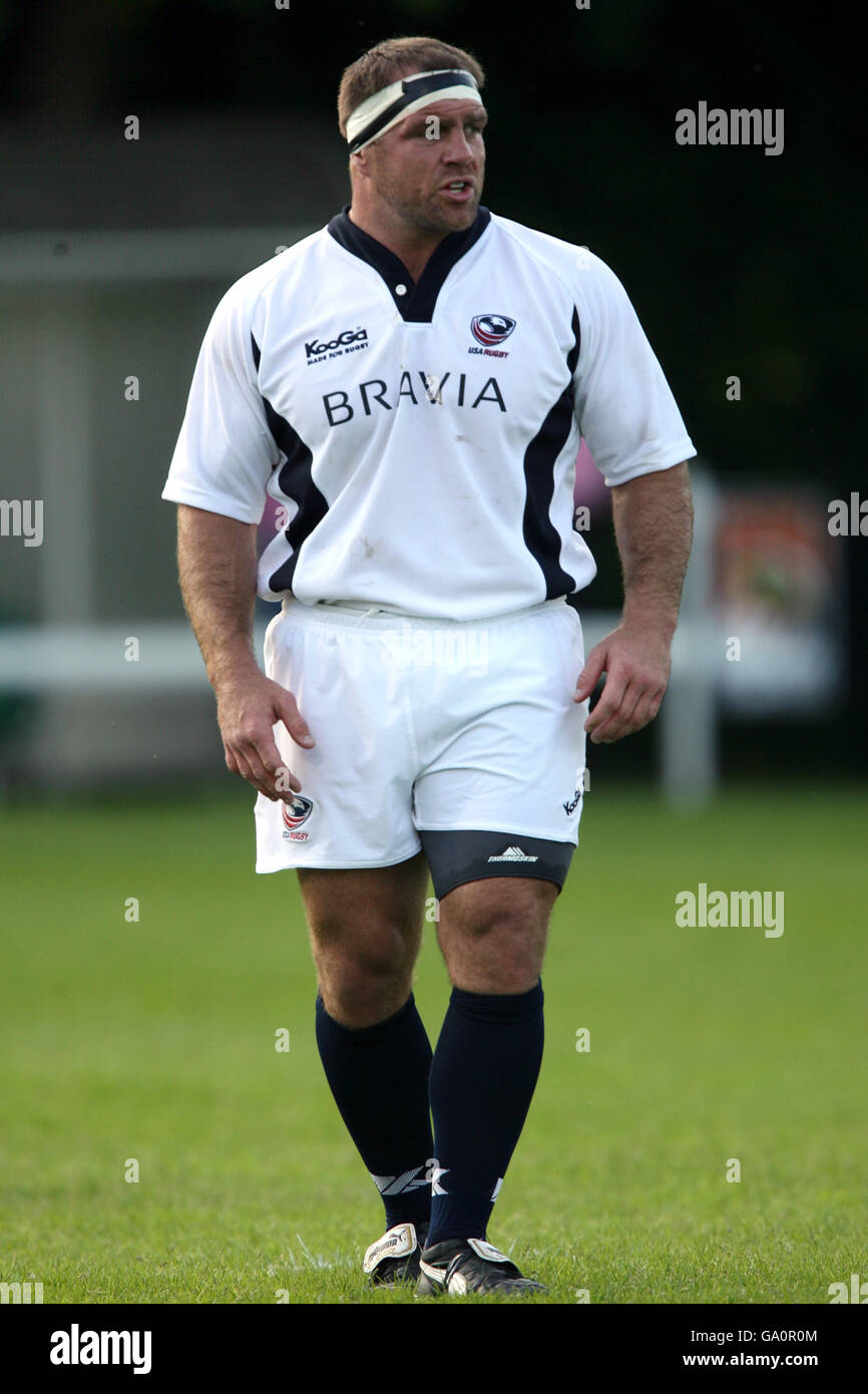 Rugby Union - Barclays Churchill Cup - Scozia / USA - Henley RFC. Jonathan vitale, Stati Uniti Foto Stock