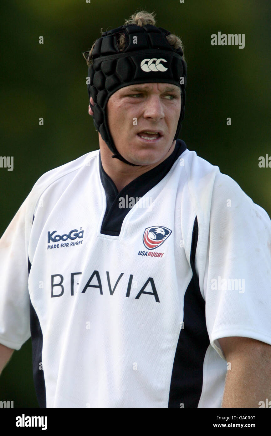 Rugby Union - Barclays Churchill Cup - Scozia / USA - Henley RFC. Mark Aylor, Stati Uniti Foto Stock