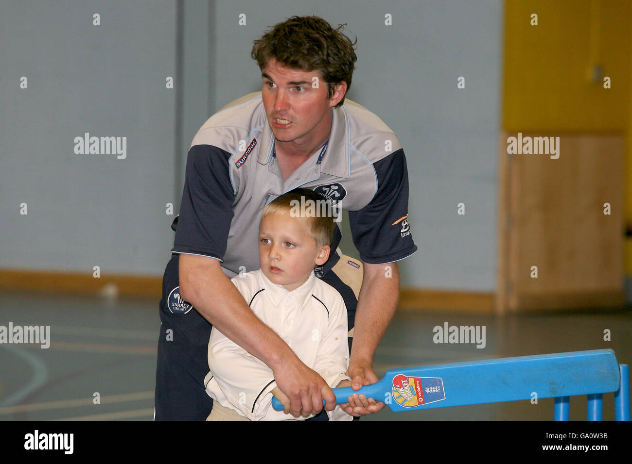 Cricket - Friends Provident Trophy Sud Group - Surrey tappi marrone v Essex Eagles - Whitgift School Foto Stock