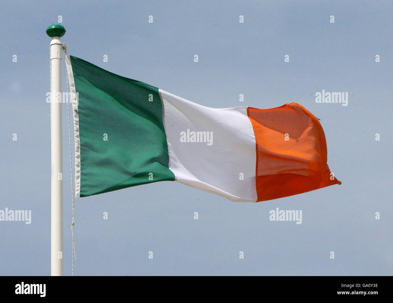 Un'immagine di stock non datata la bandiera natioinale dell'Irlanda di Tri color Foto Stock