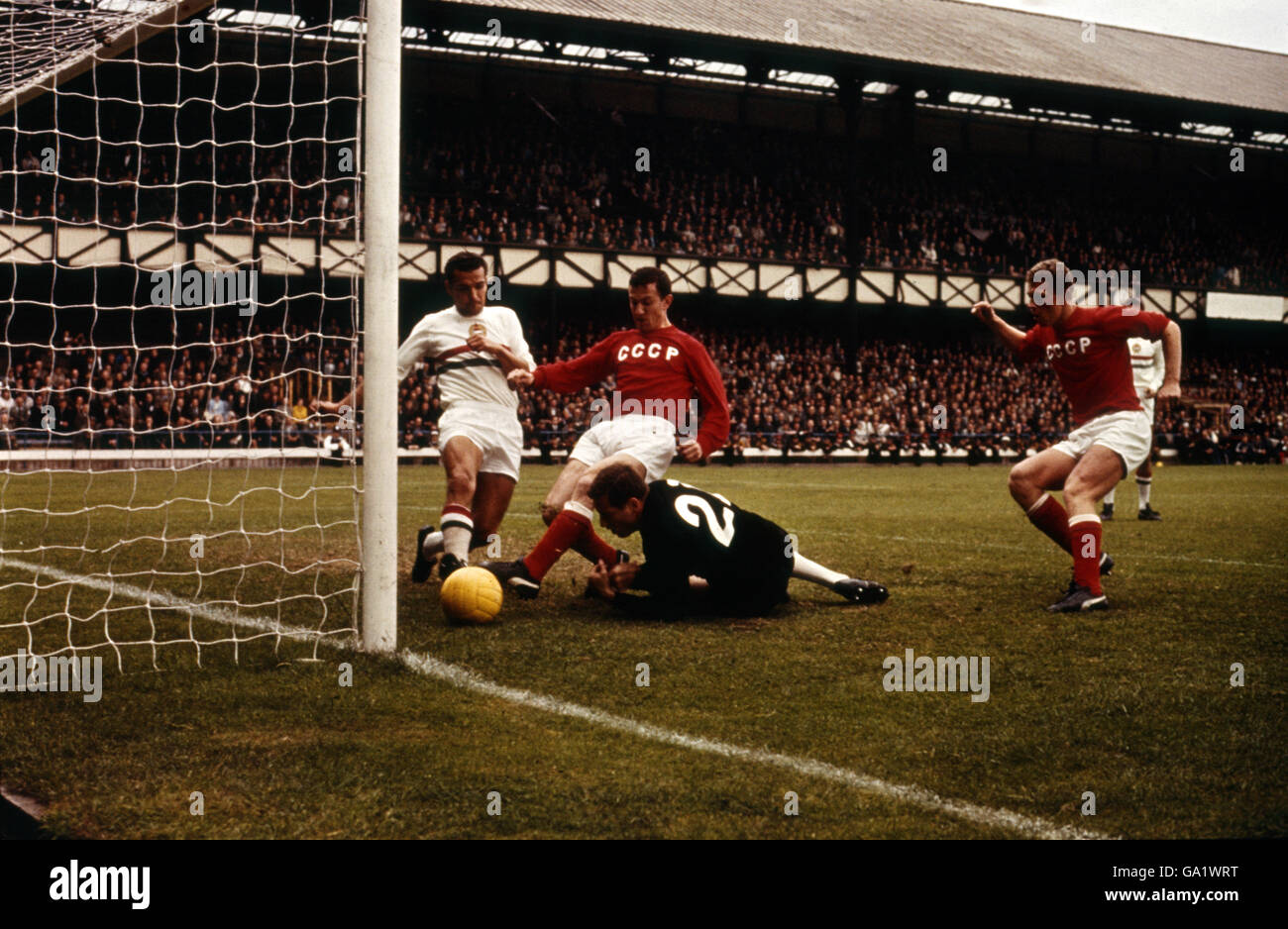 Calcio - Coppa del Mondo di vincitori 1966 - Quarti di Finale - URSS v Ungheria - Roker Park Foto Stock