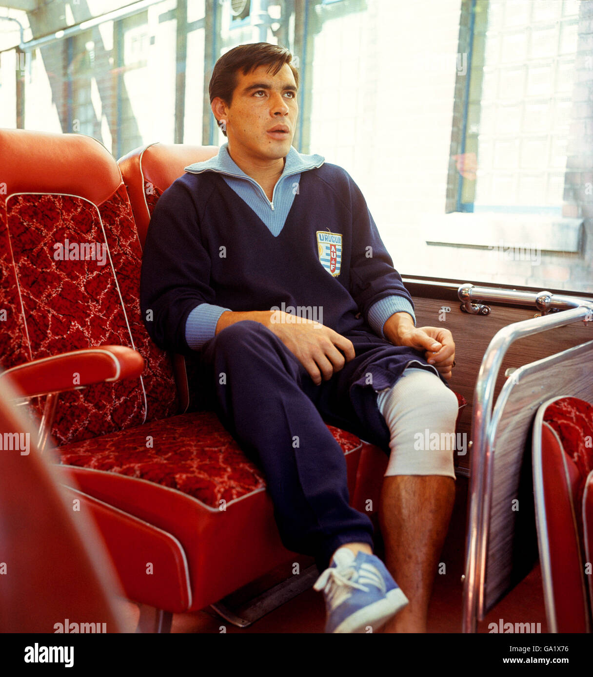 Calcio - Coppa del Mondo di calcio Inghilterra 1966 - Uruguay Formazione - Sheffield Foto Stock
