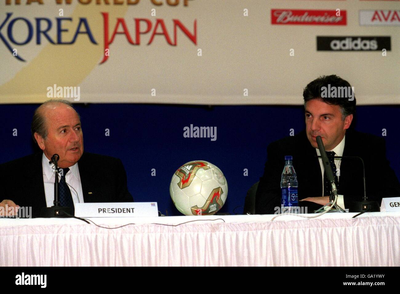 Calcio internazionale - World Cup 2002 disegnare - BEXCO Exhibition Centre - Busan Foto Stock