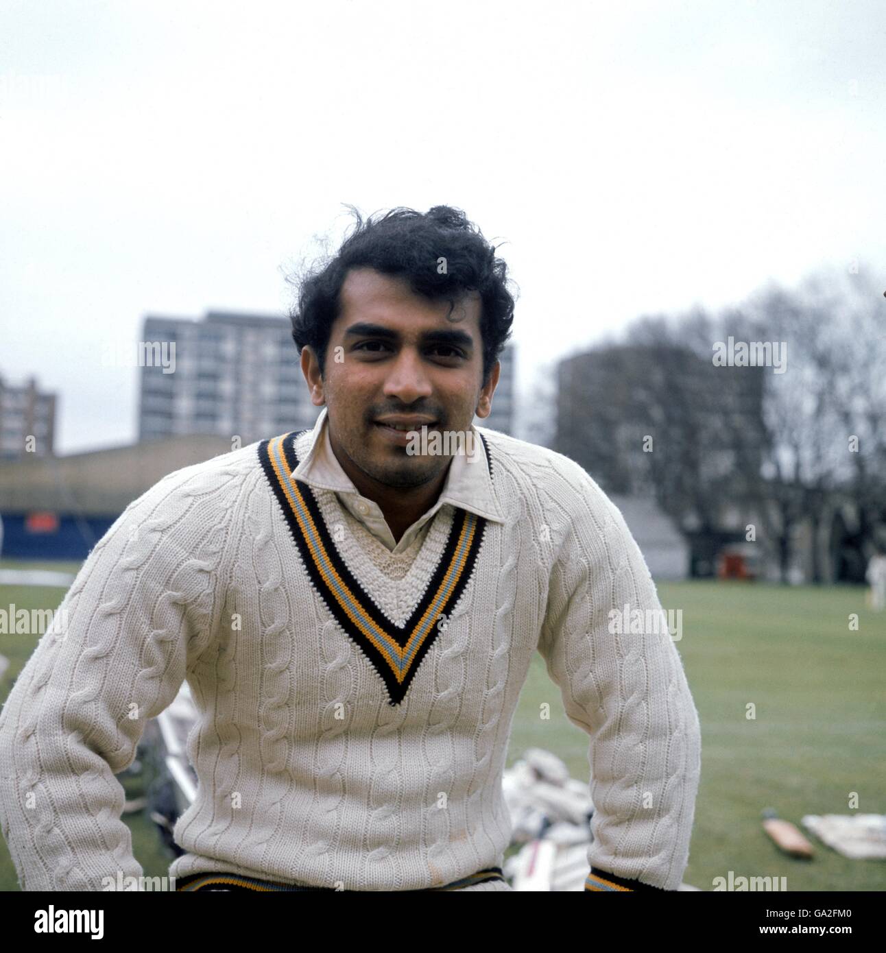 Cricket - Indian Tour of England 1974. Sunil Gavaskar, India Foto Stock