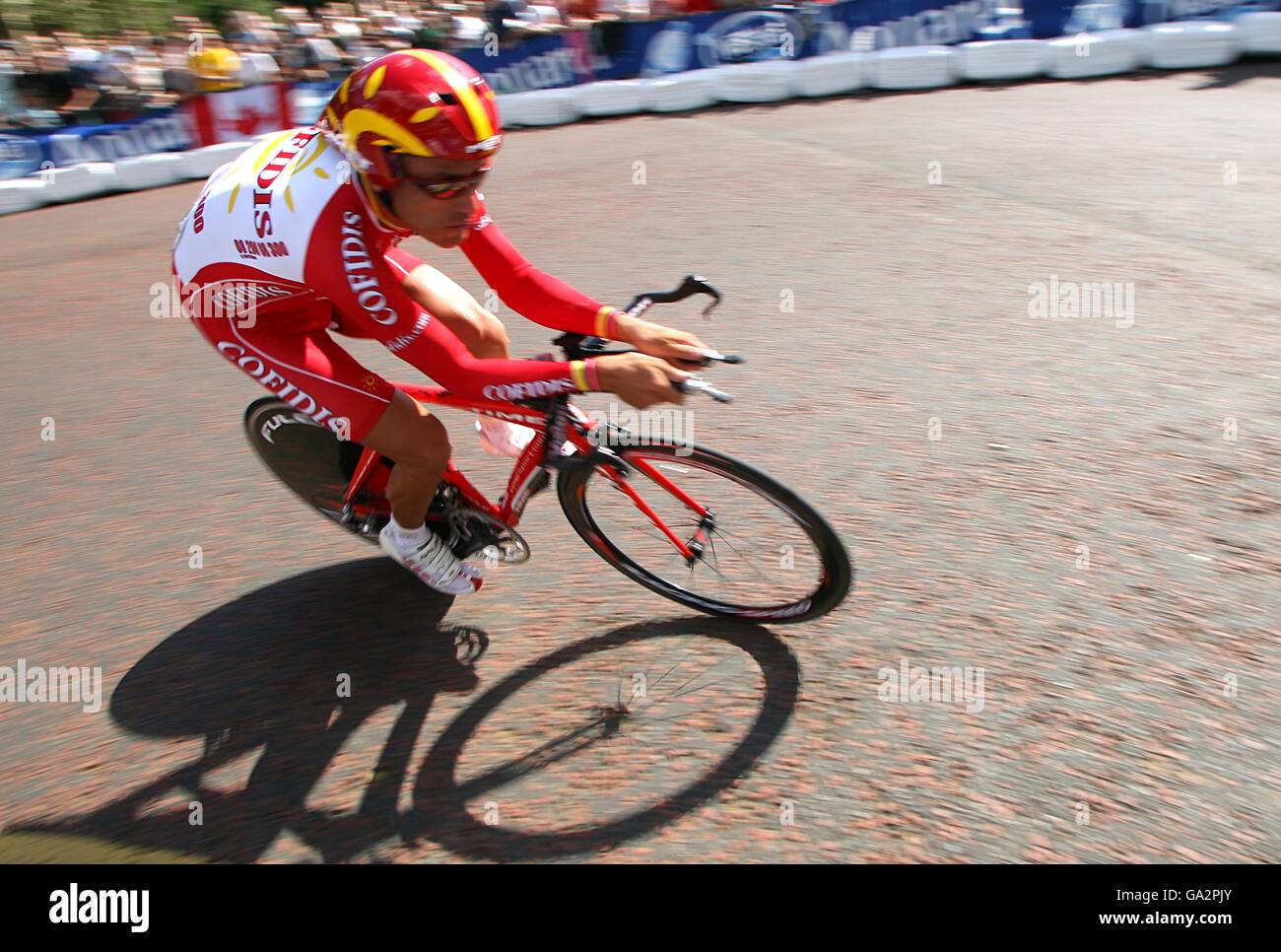 Ciclismo - Tour de France - Prologue - Londra. Ivan Parra della Cofidis, il team telefonico di le Credit Par, in Colombia Foto Stock