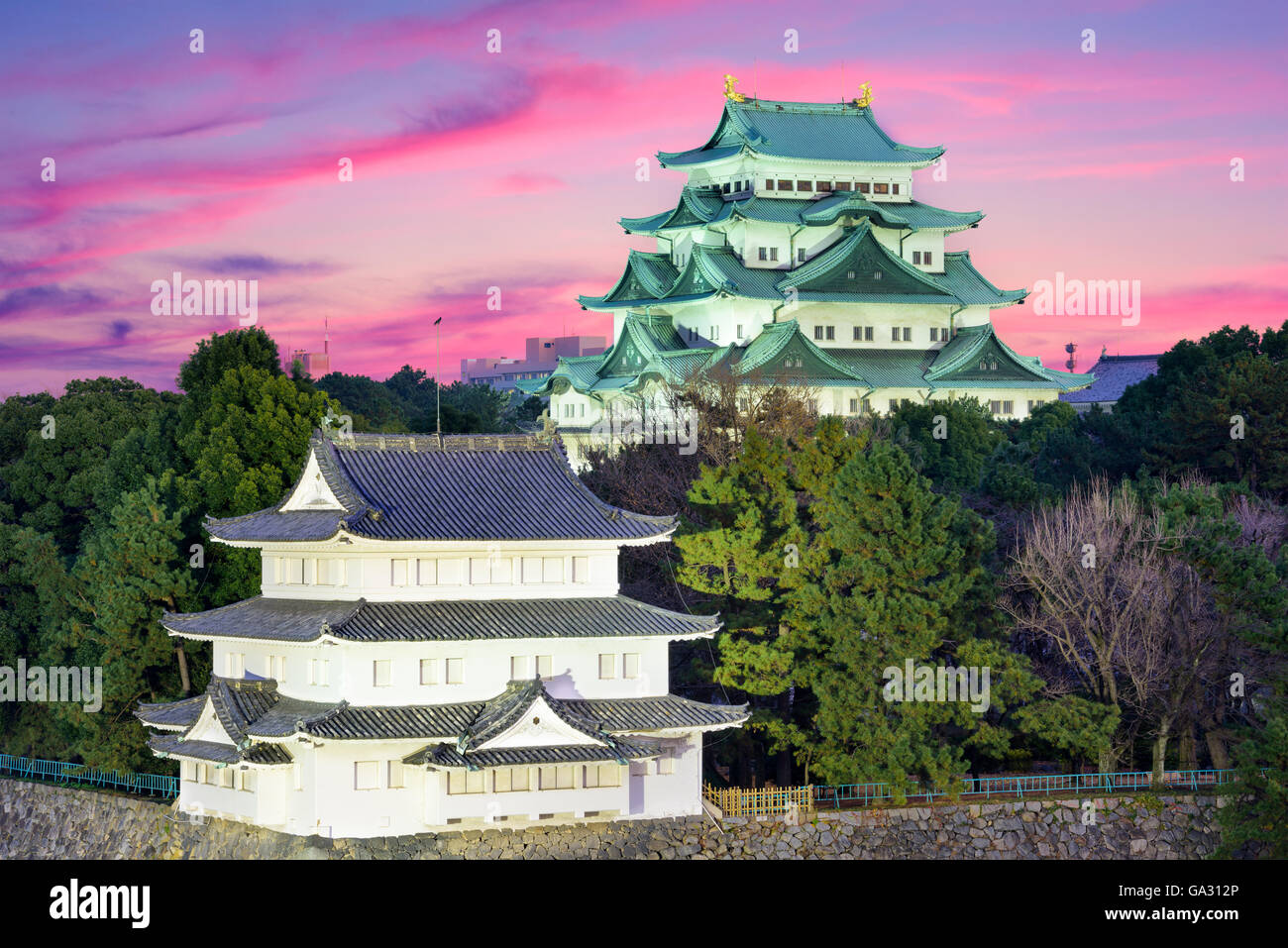 Nagoya, Giappone presso il castello. Foto Stock