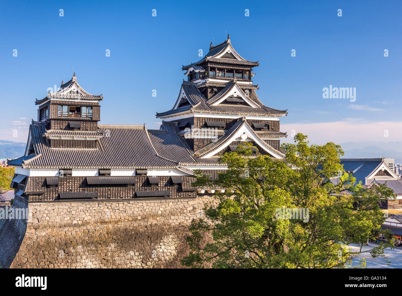 Calamita 3D Castello Di Kumamoto Giappone | Magnete Da Frigo Souvenir Artigianale | Decorazione Casa Dipinta A Mano - 3