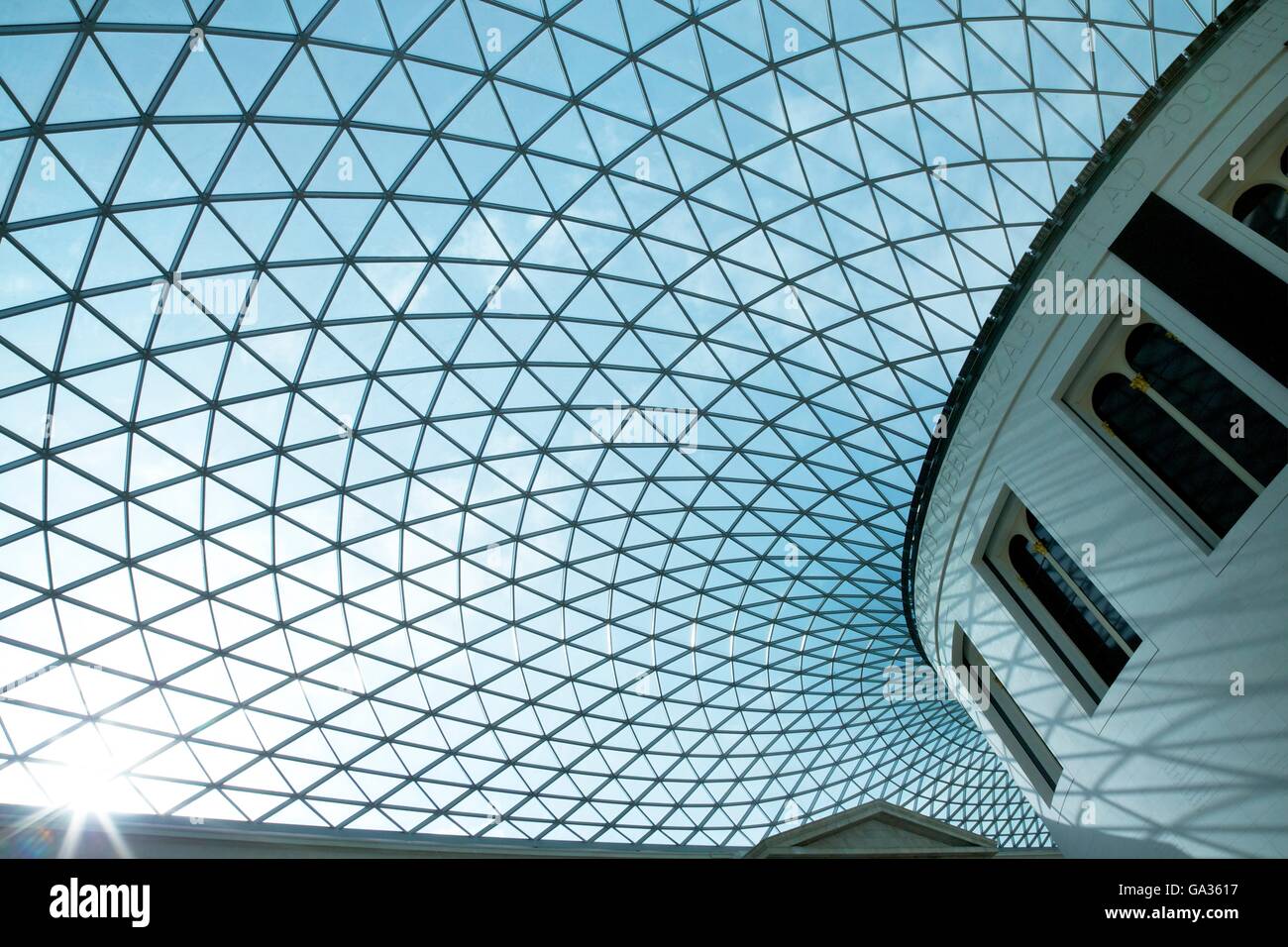 Queen Elizabeth II grande corte, progettato da Foster e Partner, British Museum di Londra, Inghilterra, Regno Unito, GB, Europa Foto Stock