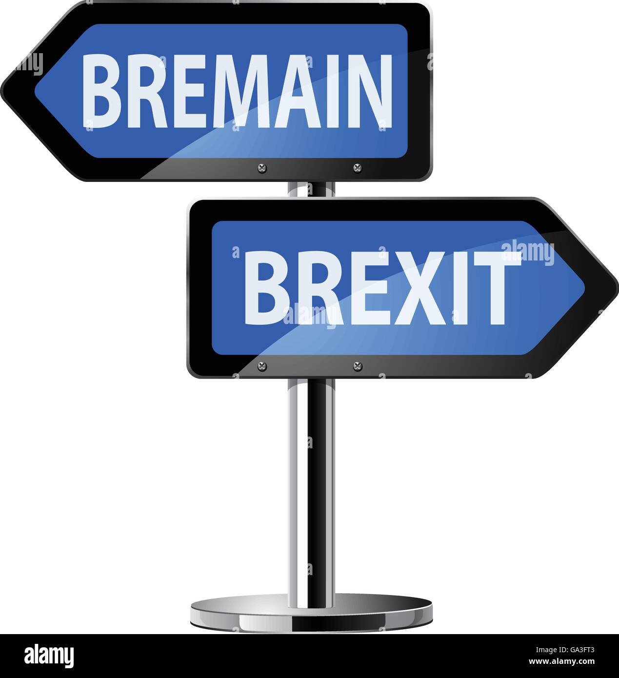 Brexit British referendum concetto segno Illustrazione Vettoriale