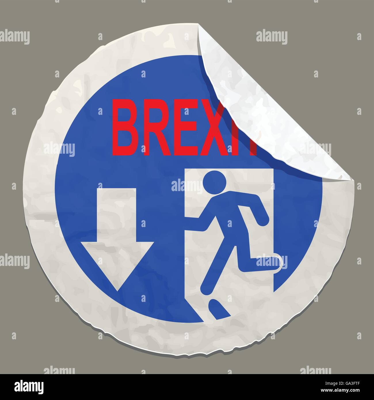 Brexit British referendum concept Illustrazione Vettoriale