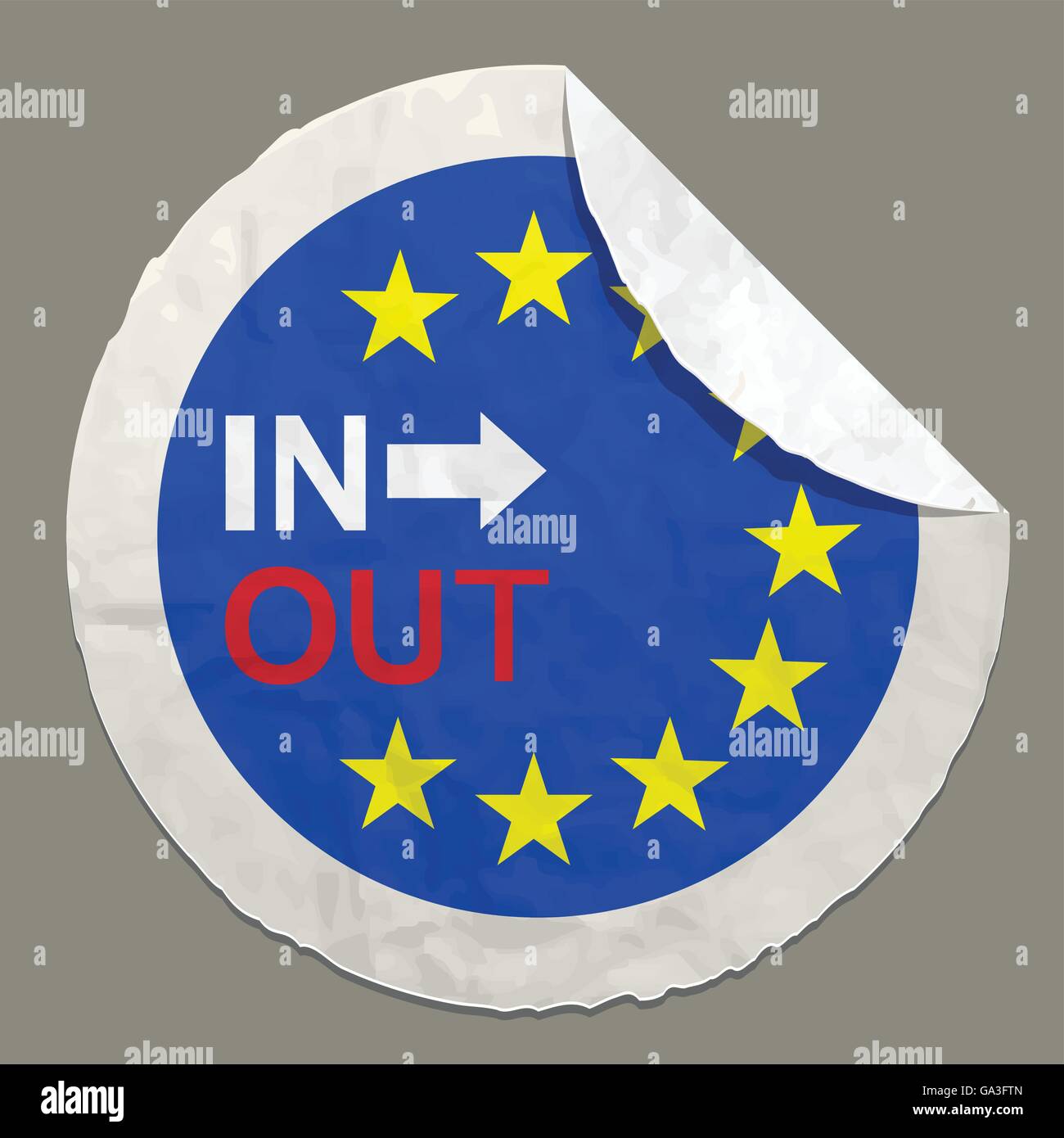Brexit British referendum concept Illustrazione Vettoriale