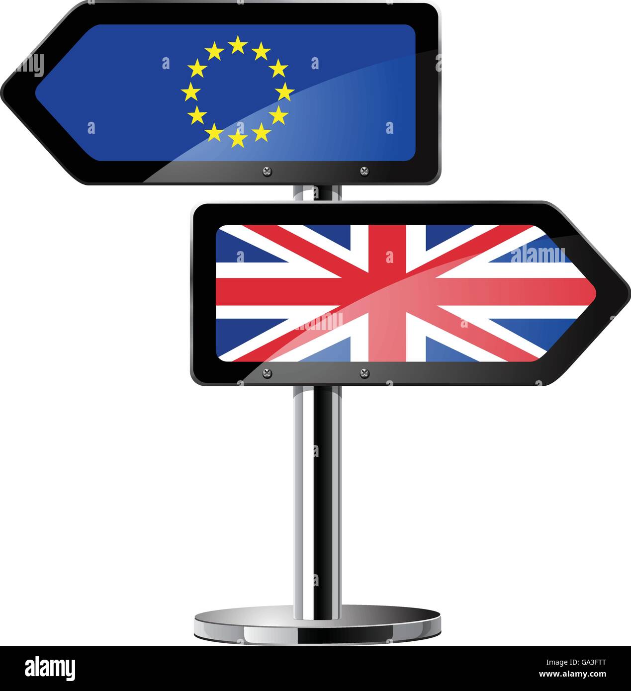 Brexit British referendum concetto segno Illustrazione Vettoriale
