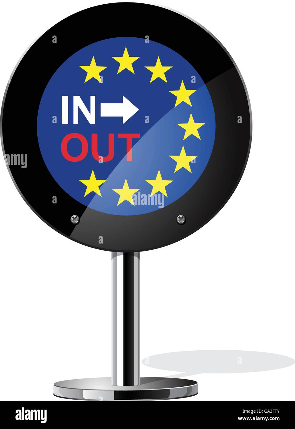 Brexit British referendum concetto segno Illustrazione Vettoriale