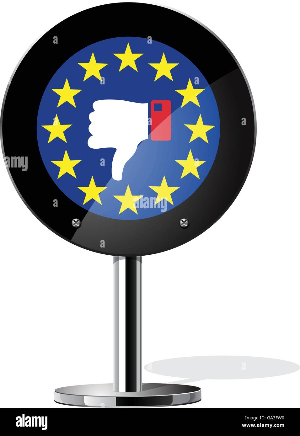 Brexit British referendum concetto segno Illustrazione Vettoriale