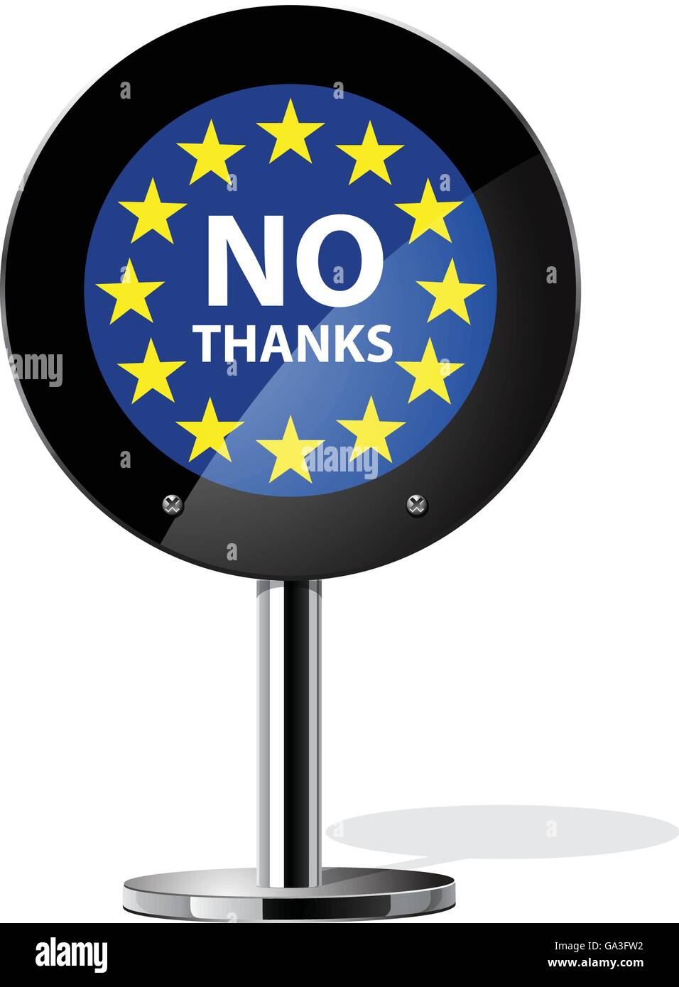 Brexit British referendum concetto segno Illustrazione Vettoriale