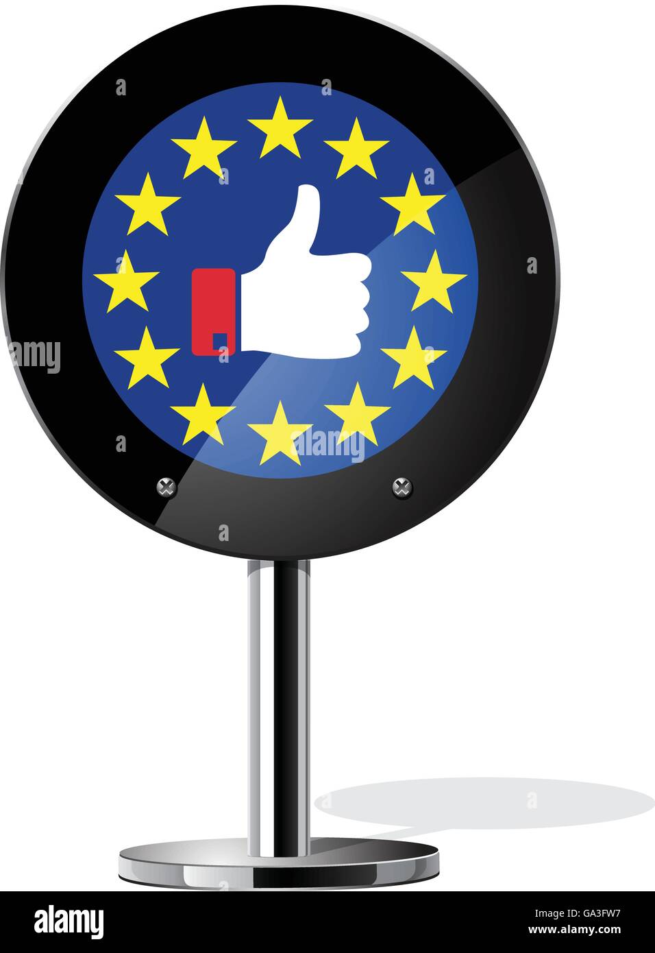 Brexit British referendum concetto segno Illustrazione Vettoriale