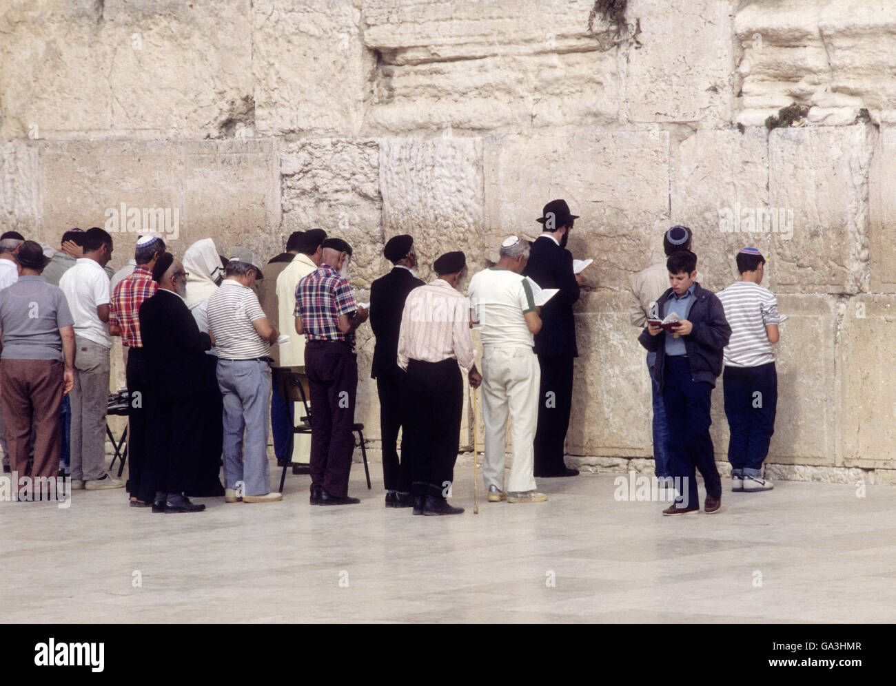 Muro del pianto di Israele di Gerusalemme Foto Stock