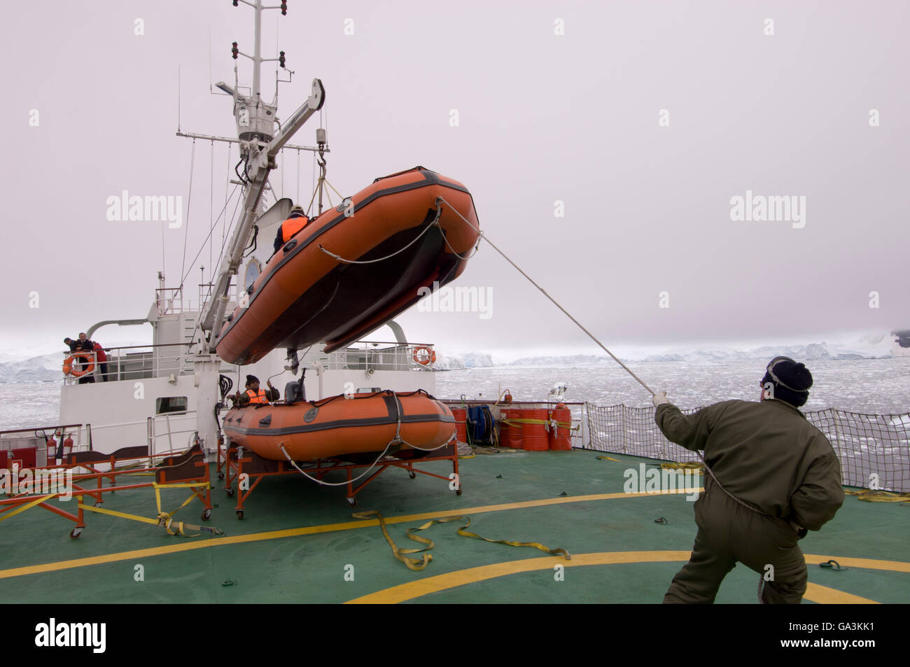 Antartico nave da sogno, Paradise Bay, Penisola Antartica, Antartide Foto Stock