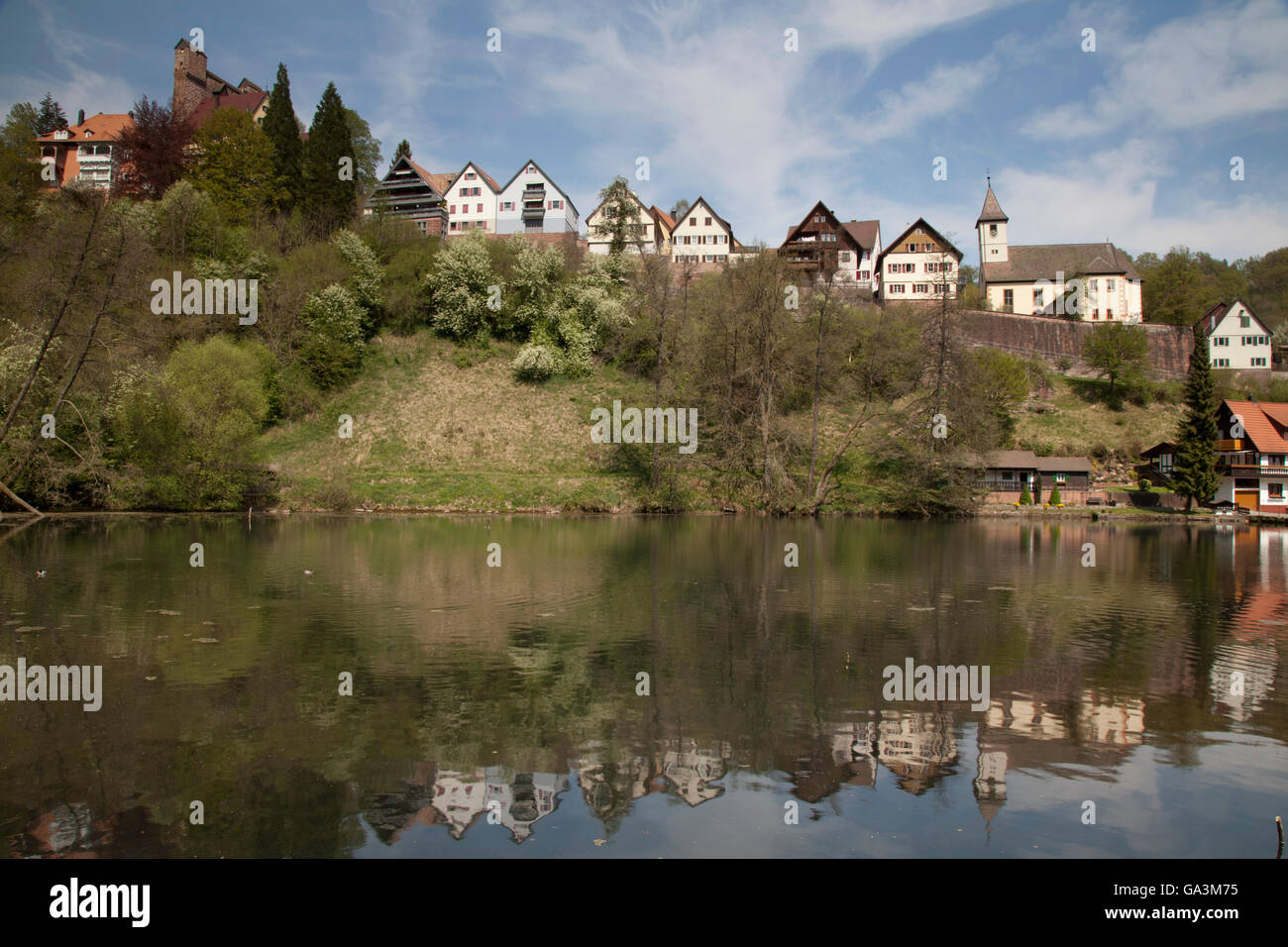 Berneck, Altensteig, Foresta Nera mountain range, Baden-Wuerttemberg Foto Stock