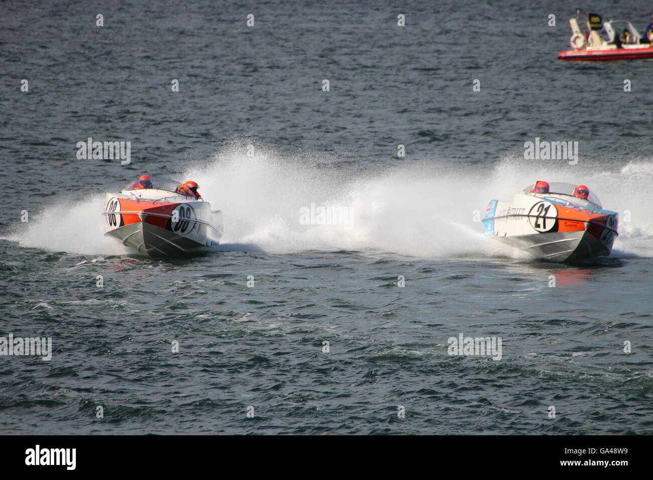 Il South Street Team durante la cerimonia inaugurale Scottish Grand Prix del mare, tenutasi a Greenock sul Firth of Clyde. Foto Stock