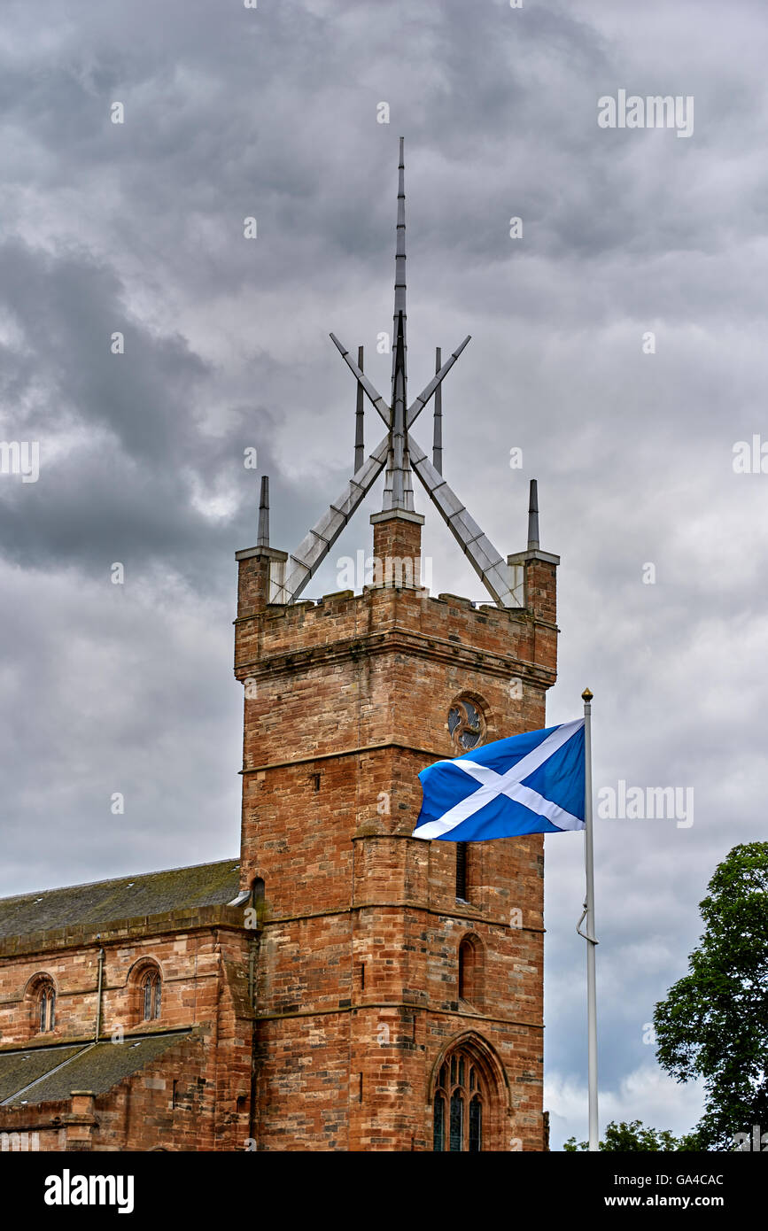 Le rovine di Linlithgow Palace sono situati nella città di Linlithgow, West Lothian, Scozia Foto Stock