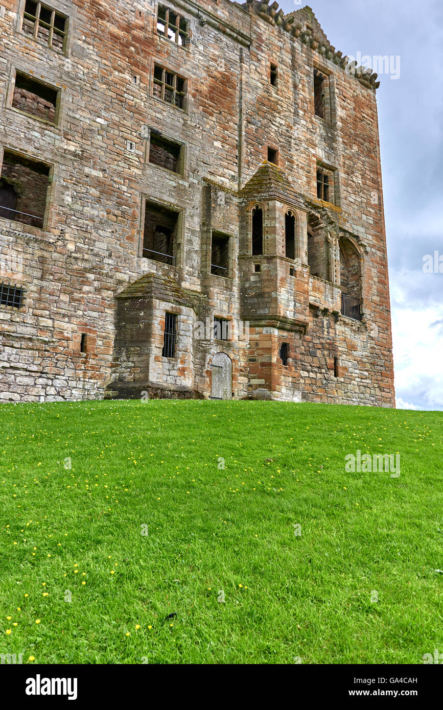 Le rovine di Linlithgow Palace sono situati nella città di Linlithgow, West Lothian, Scozia Foto Stock