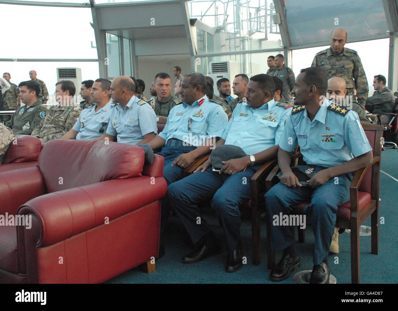 Comandanti a Konya AFB Area di varo durante il ISIK 2016 Lotta contro la ricerca e il salvataggio esercizio Foto Stock