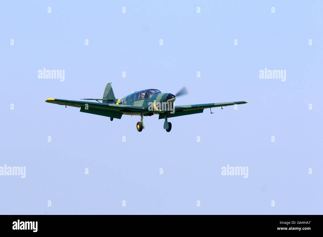 Nord 1002 Pingouin (Messerscmitt BF 108 Taufin) BG+KM G-ASTG in atterraggio a Sturgate Airfield Foto Stock
