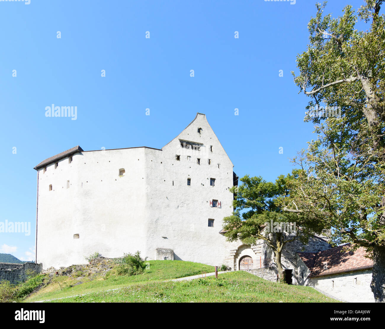 Balzers il castello di Gutenberg Liechtenstein Foto Stock