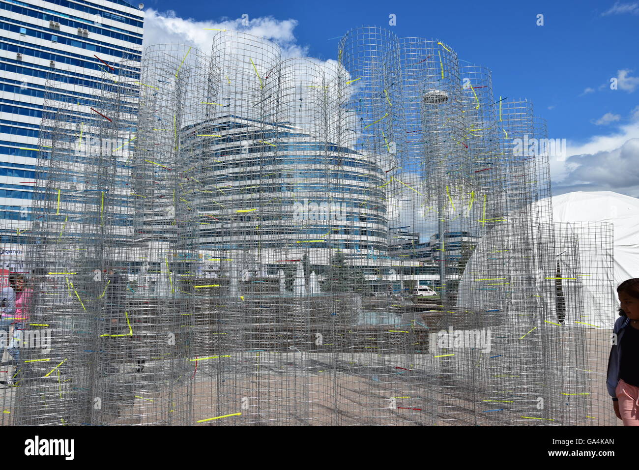 Astana Arte Fest 2016 Energia umana per Expo 2017 a Astana, Kazakistan, nel luglio 2016 Foto Stock